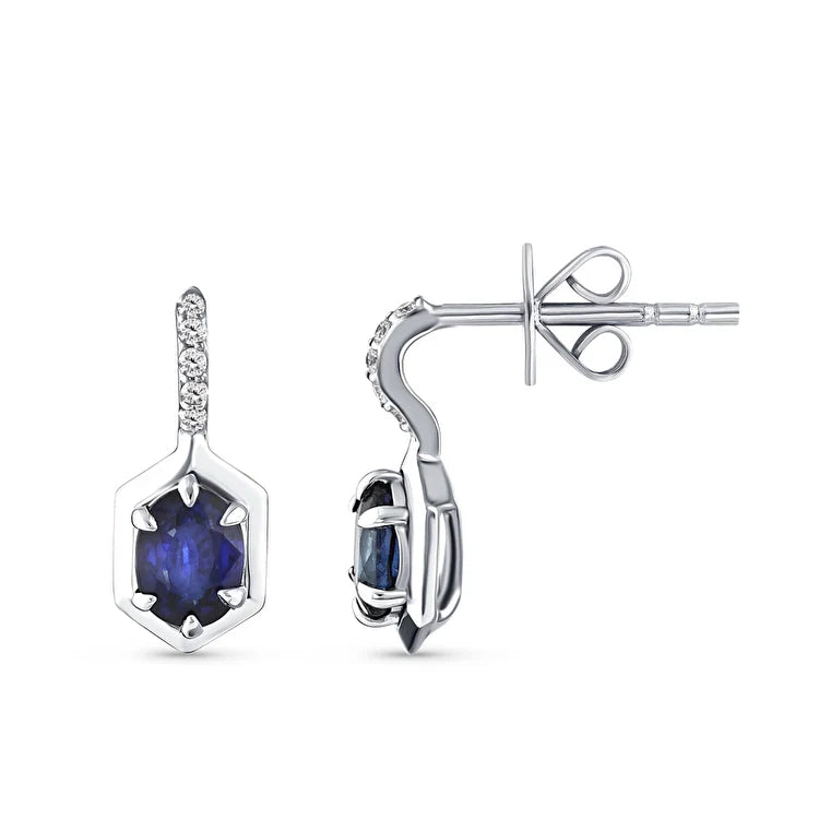 0.75 ct. Saphir Ohrringe
