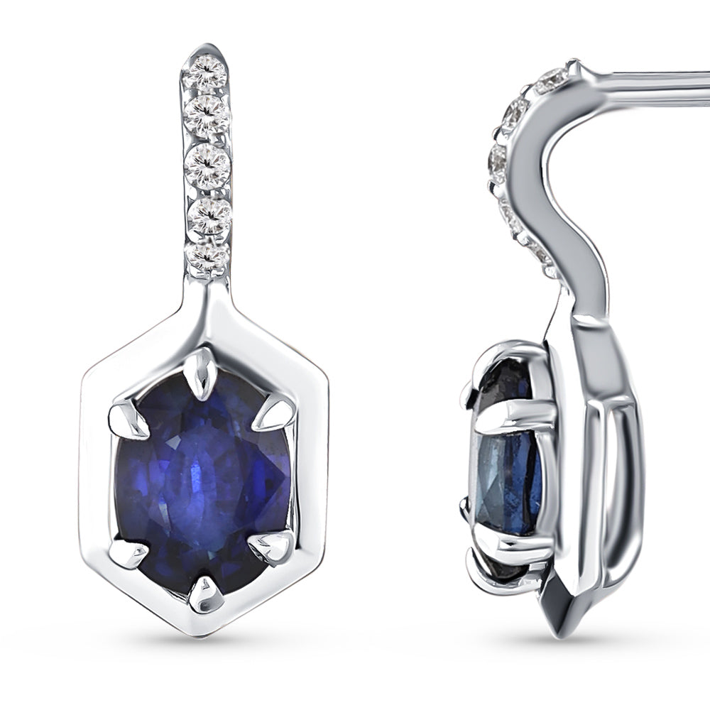 0.75 ct. Saphir Ohrringe