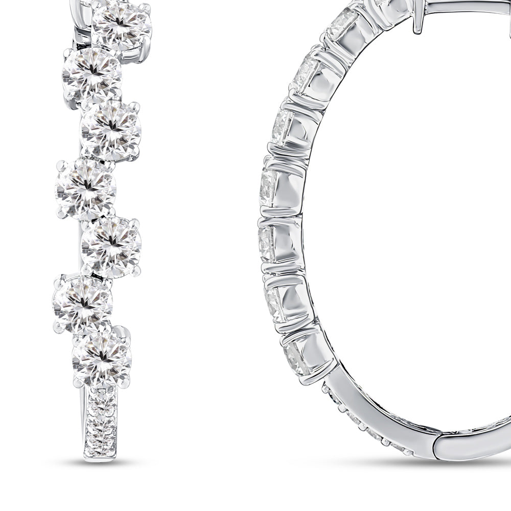Creolen Diamant Ohrringe