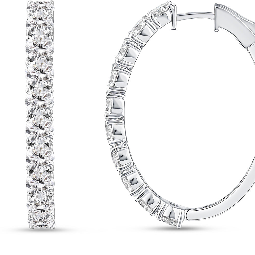 Creolen Diamant Ohrringe