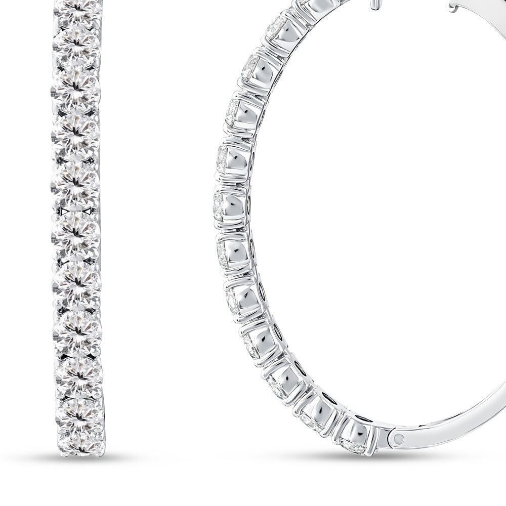 Creolen Diamant Ohrringe