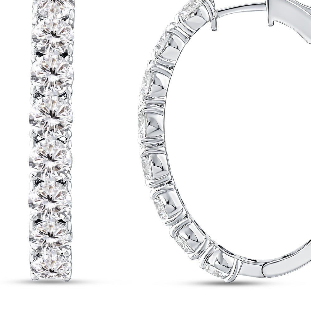 Creolen Diamant Ohrringe