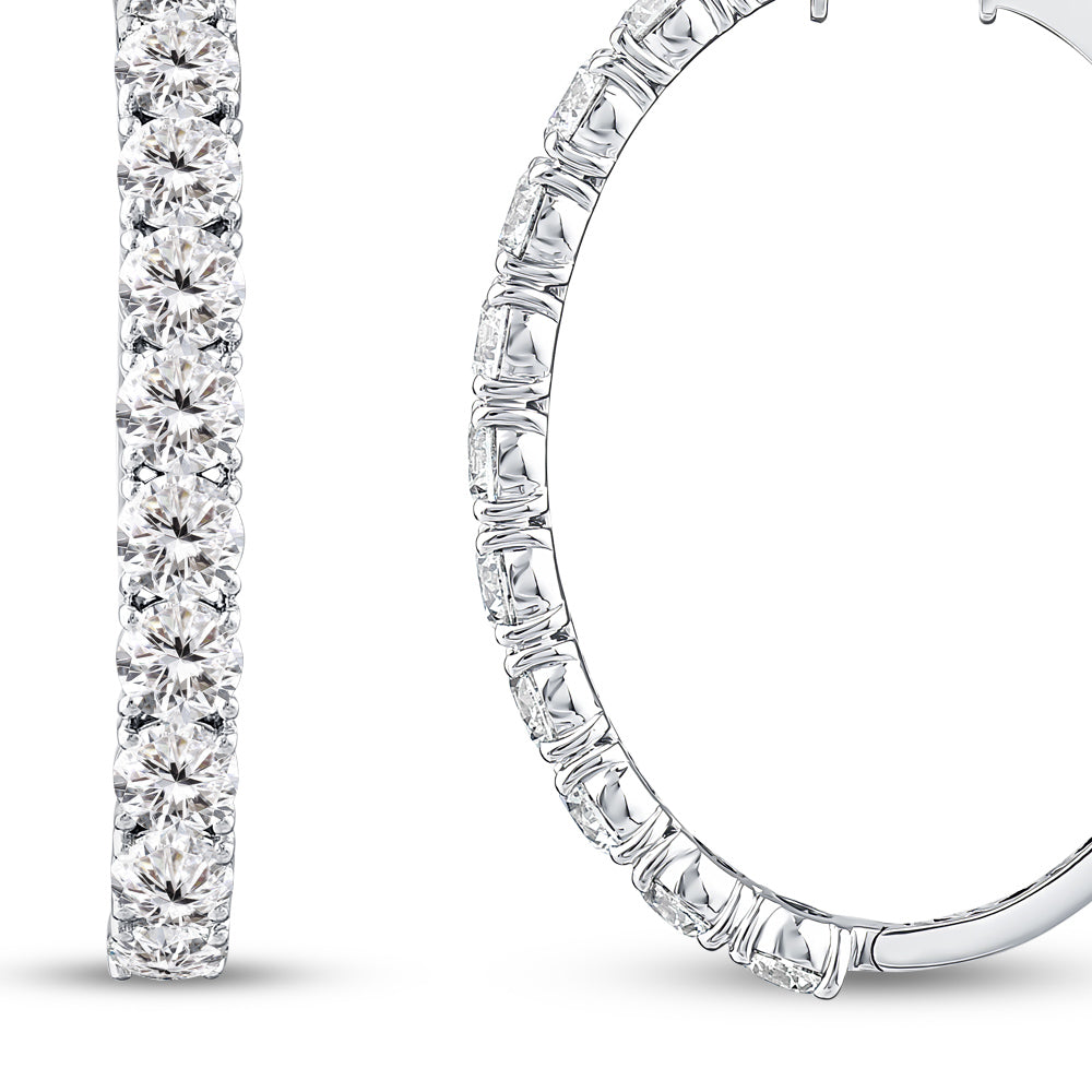 Creolen Diamant Ohrringe