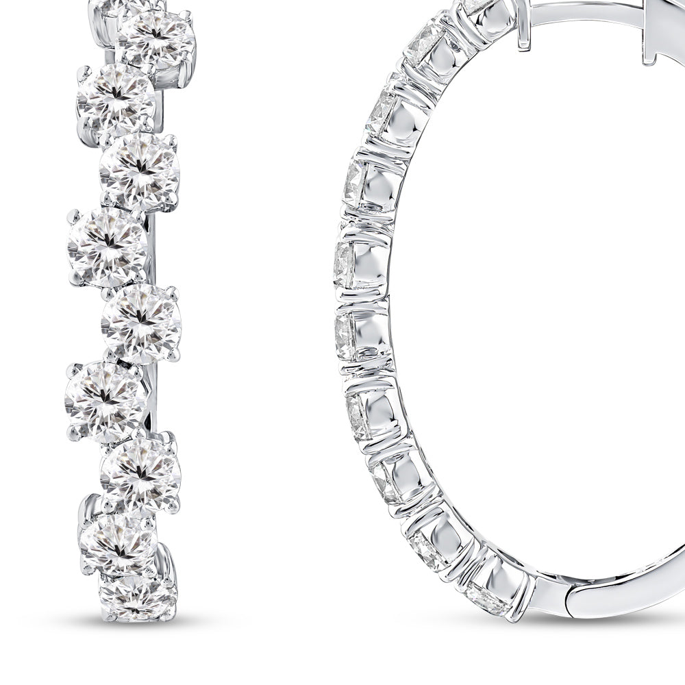 Creolen Diamant Ohrringe