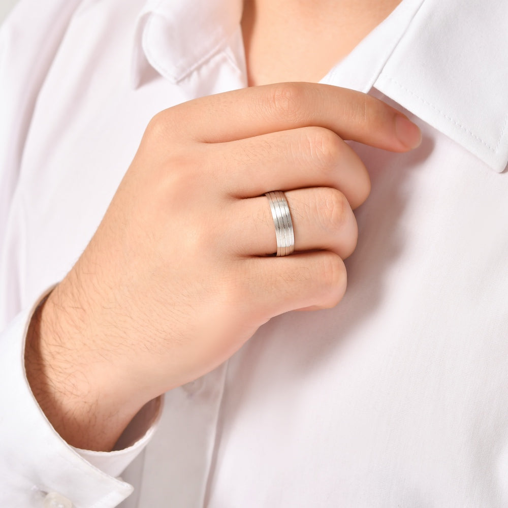 Modern Wedding Ring for Men