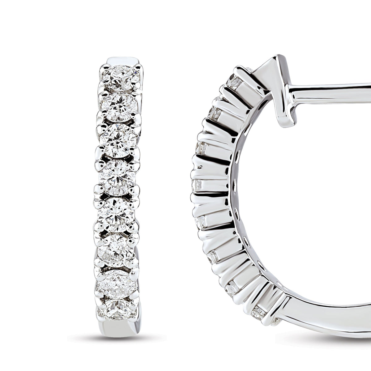 0.40 ct. Creolen Diamant Ohrringe