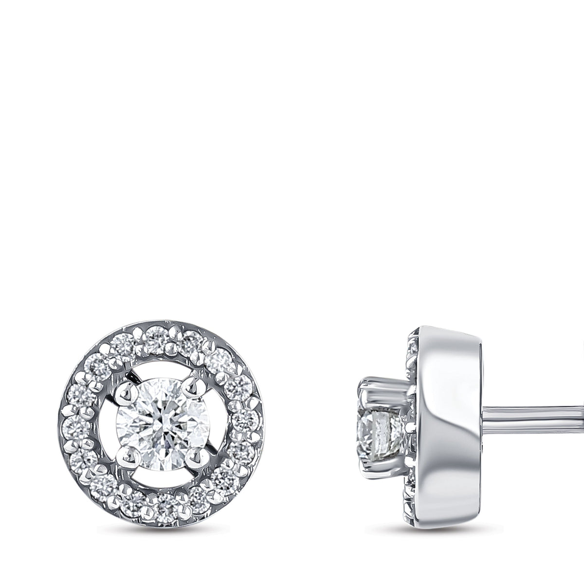 0.24 ct. Solitär Diamant Ohrstecker