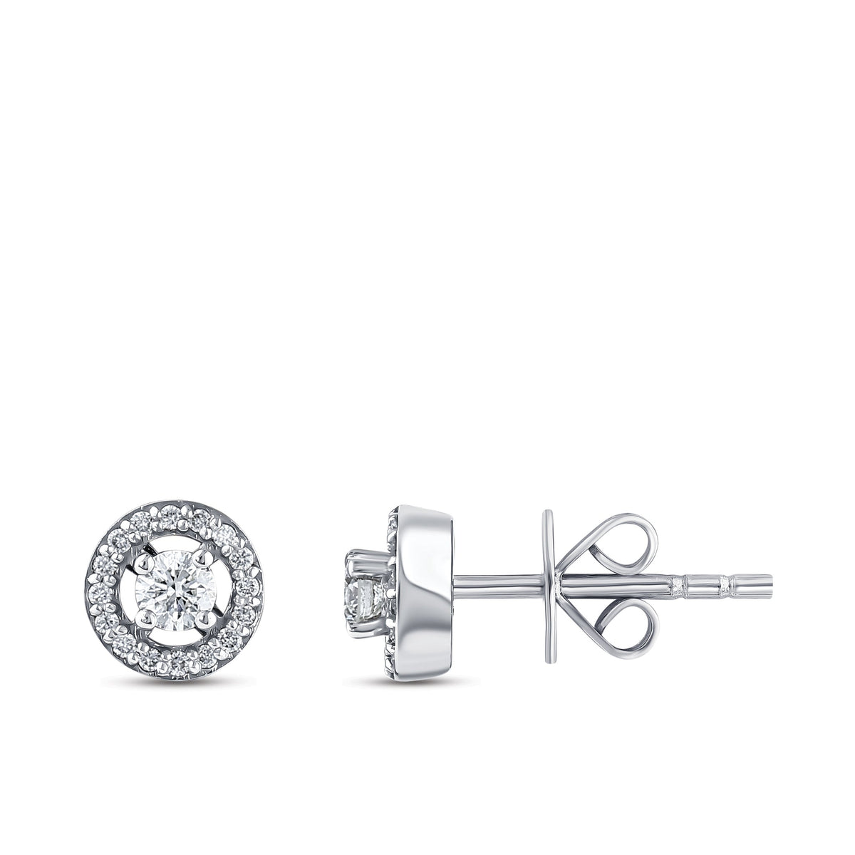 0.24 ct. Solitär Diamant Ohrstecker