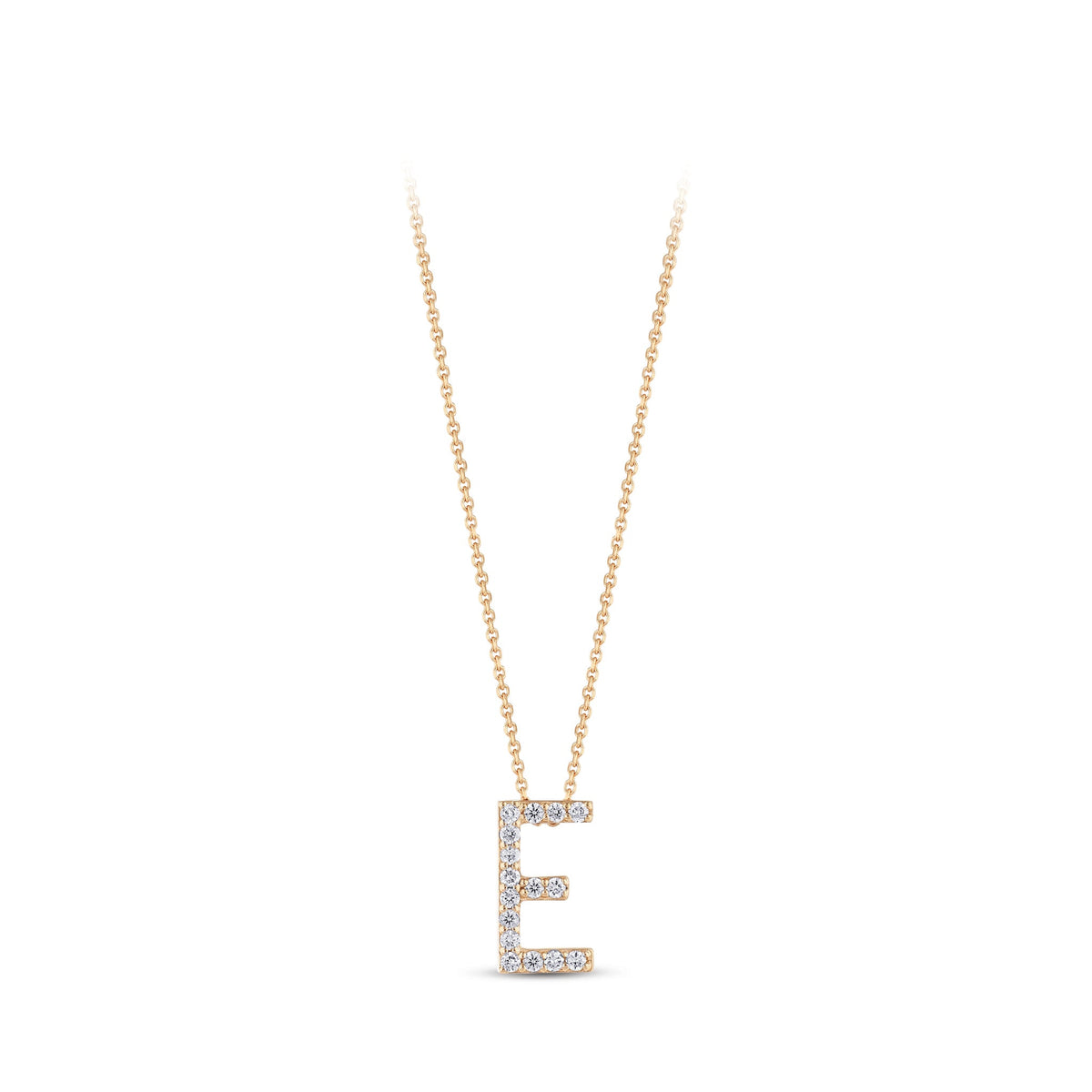 0.09 ct. Buchstaben E Diamant Halskette