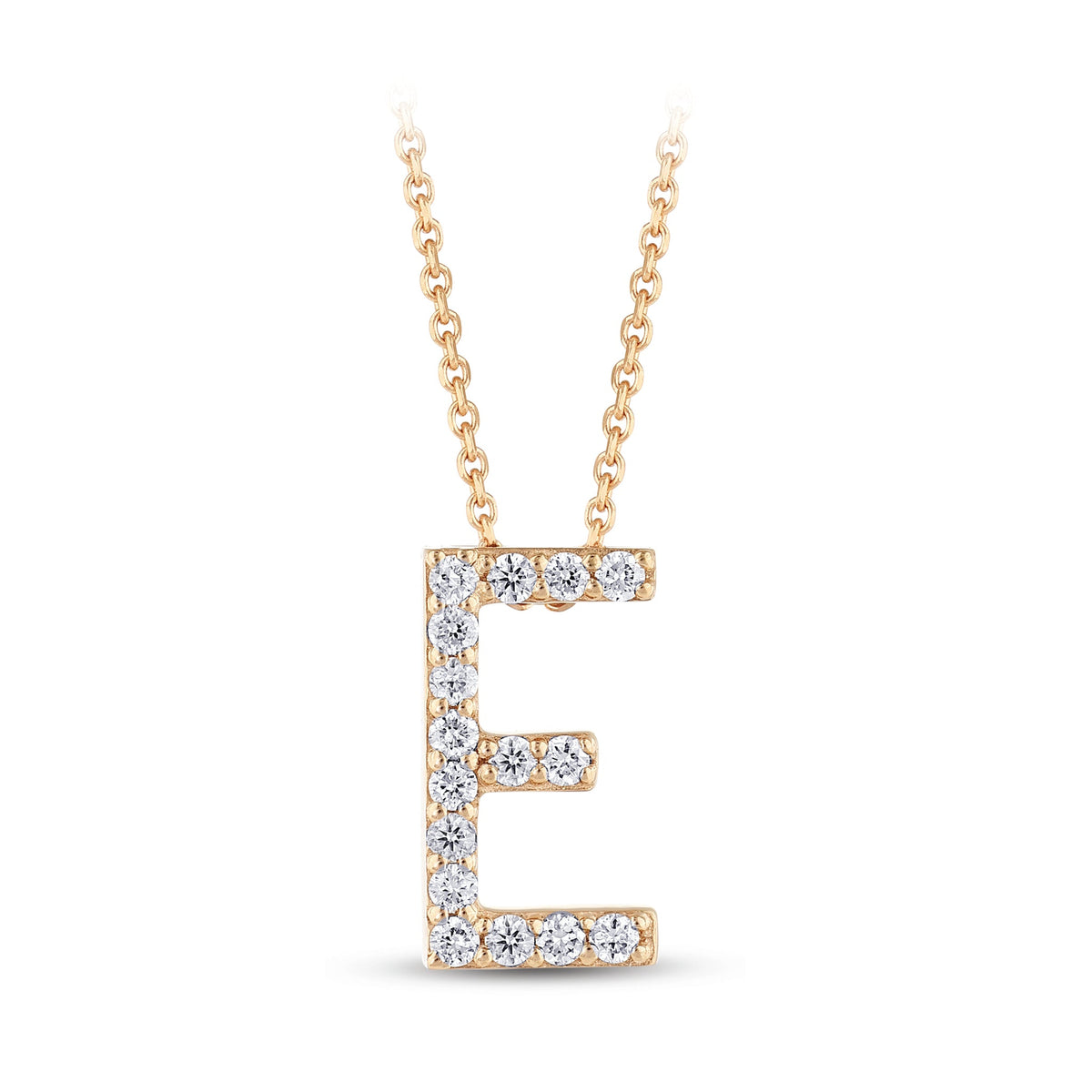 0.09 ct. Buchstaben E Diamant Halskette
