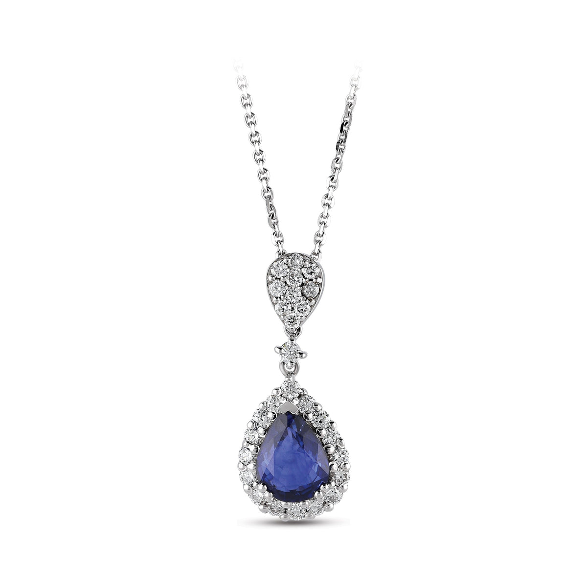 1.62 ct. Saphir Halskette