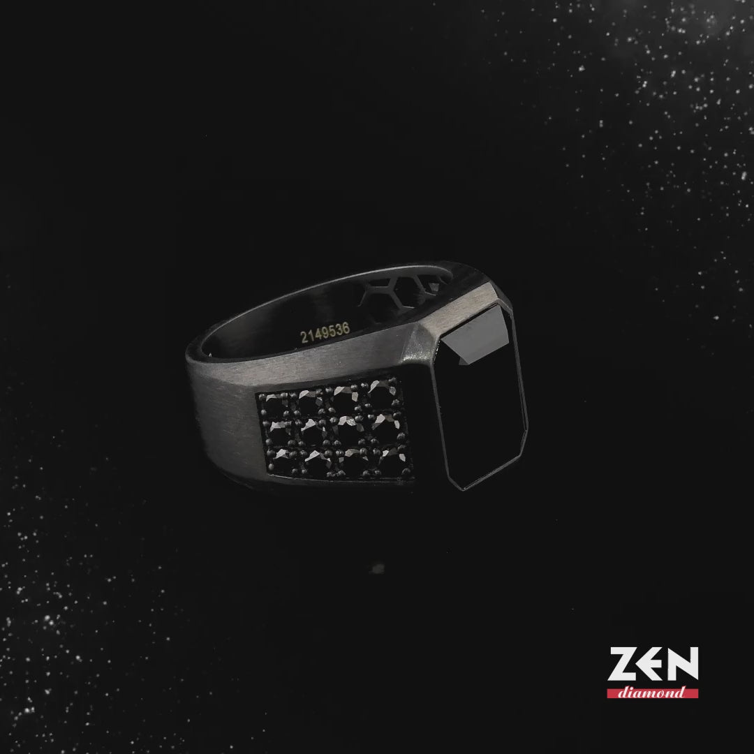 4.40 ct. Men Silver Ring