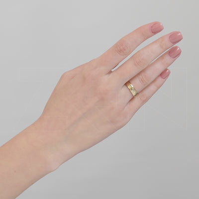 0.04 ct. Moderner Ehering fur Damen