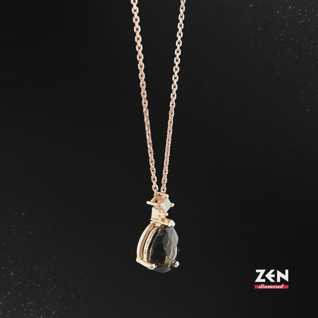 1.26 ct. Rauchquarz Halskette