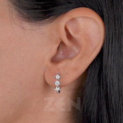 0.60 ct. Tria Diamant Ohrringe