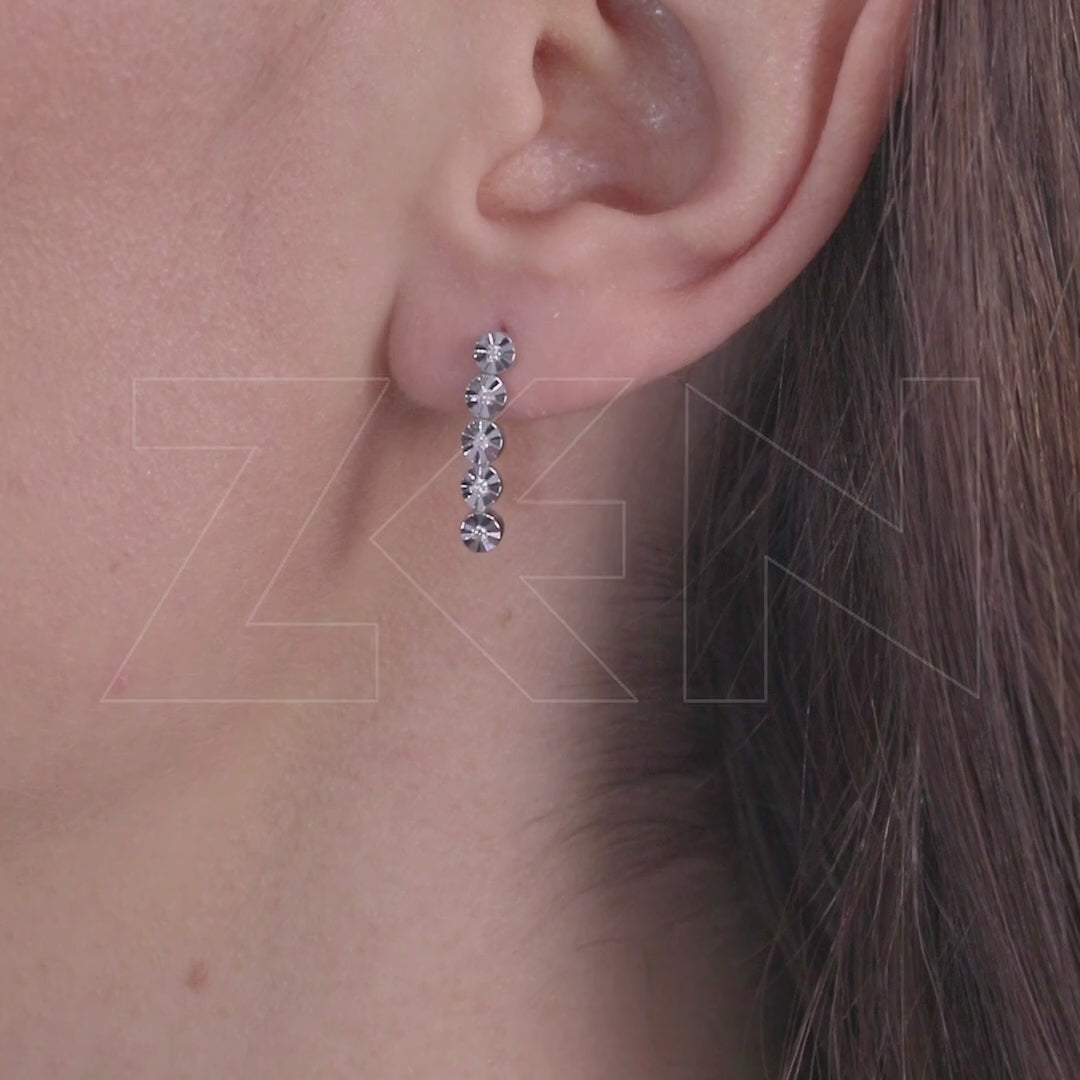 0.05 ct. Design Diamant Ohrringe