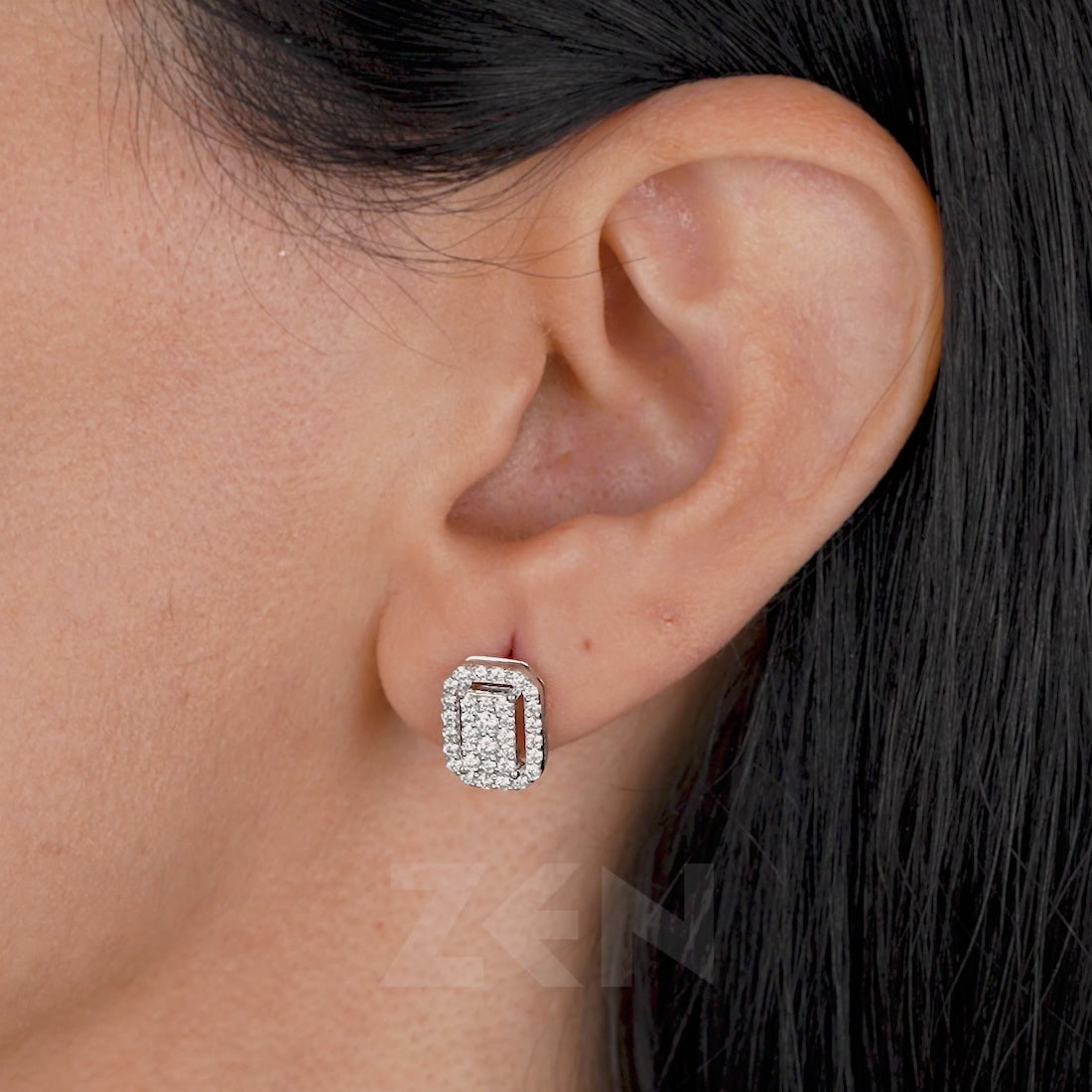 0.75 ct. Design Diamant Ohrstecker