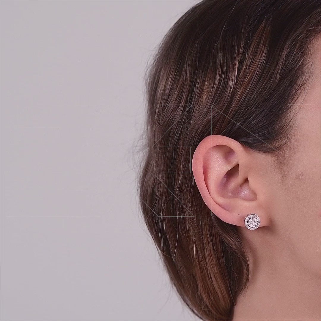 0.64 ct. Design Diamond Stud Earrings