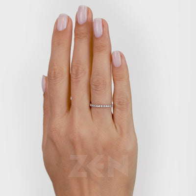 0.15 ct. Half Eternity Diamond Ring