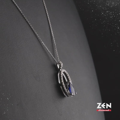 0.70 ct. Sapphire Necklace