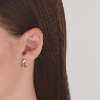 0.13 ct. Design Diamond Earrings