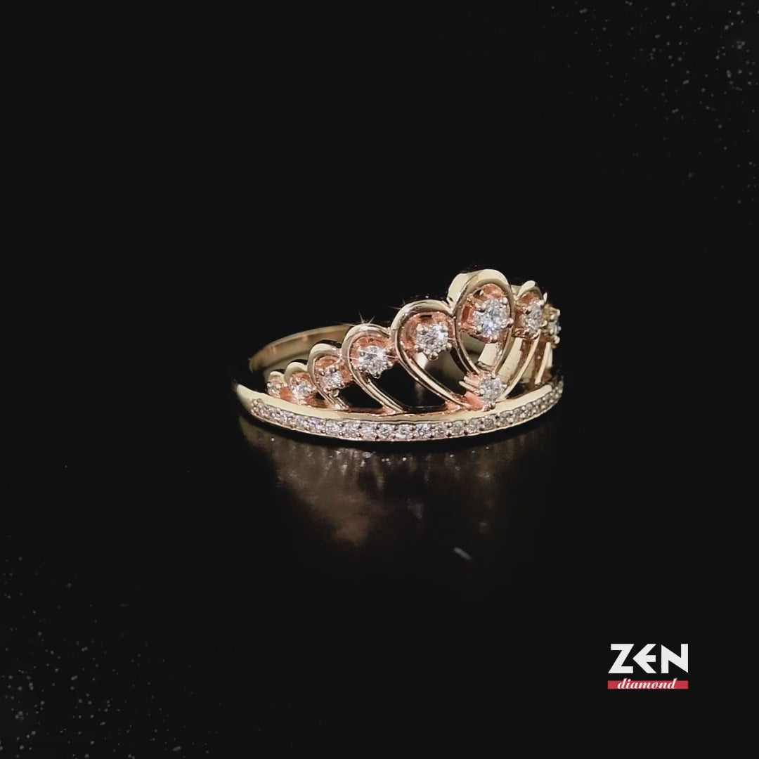 0.26 ct. Krone Diamantring