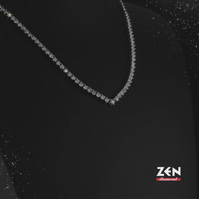 5.90 ct. Tennis Diamant Halskette