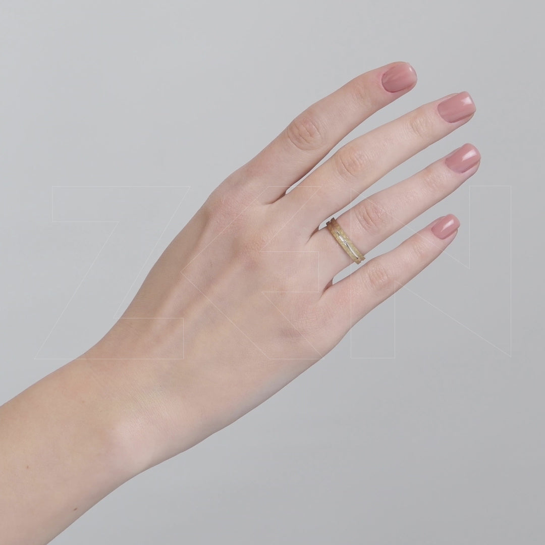 0.01 ct. Moderner Ehering für Damen