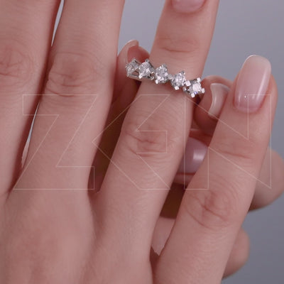 1.00 ct. Fünfstein Diamantring