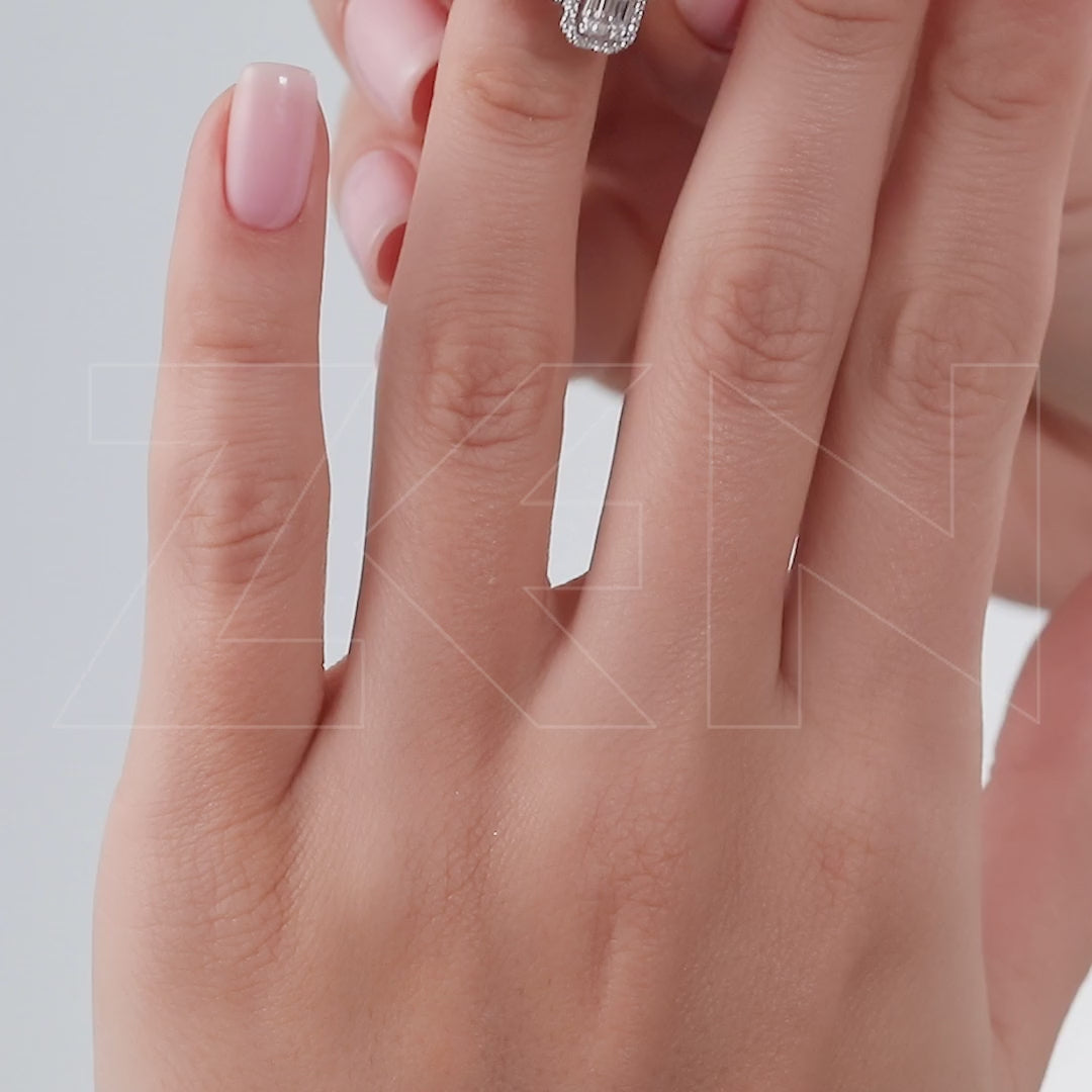0.65 ct. Baguette Diamond Ring