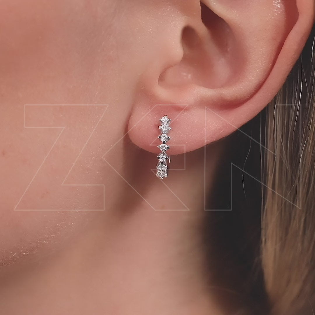 0.30 ct. Creolen Diamant Ohrringe