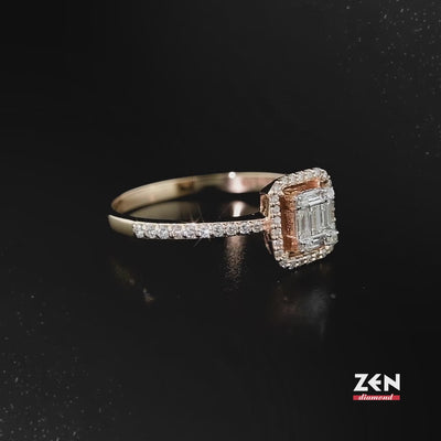 0.31 ct. Baguette Diamond Ring