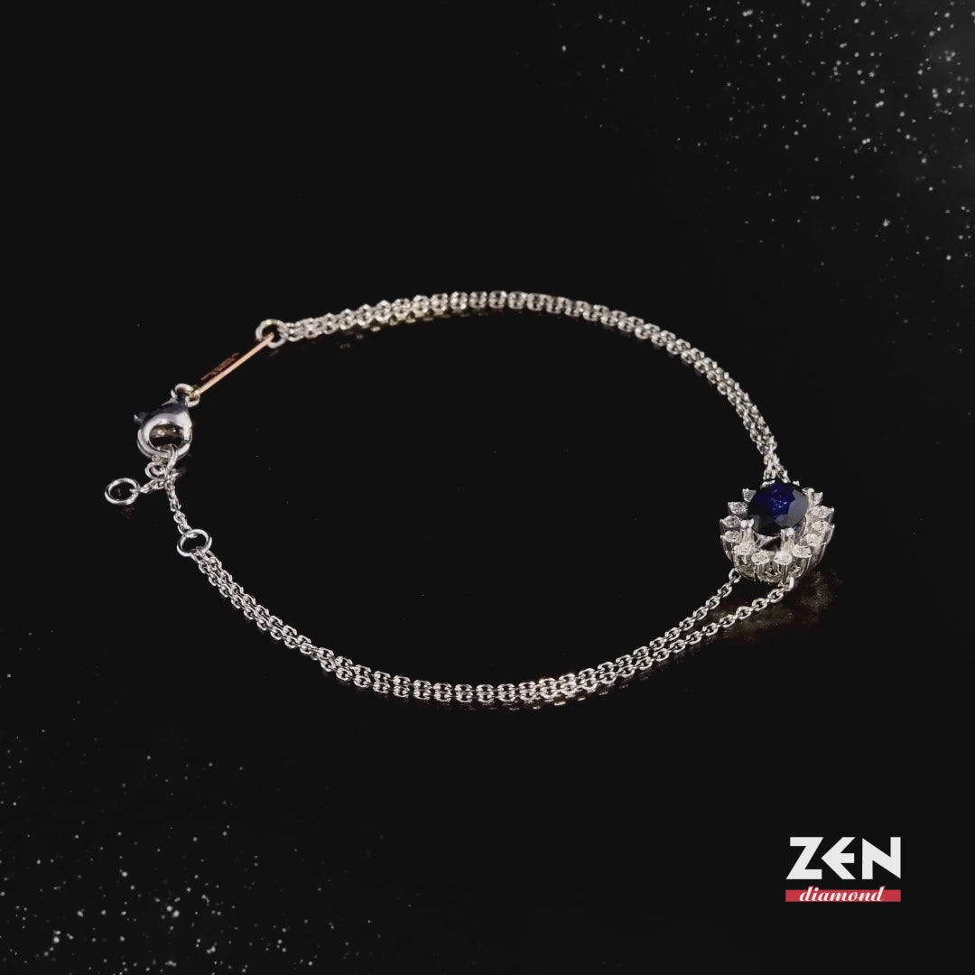 0.76 ct. Sapphire Bracelet