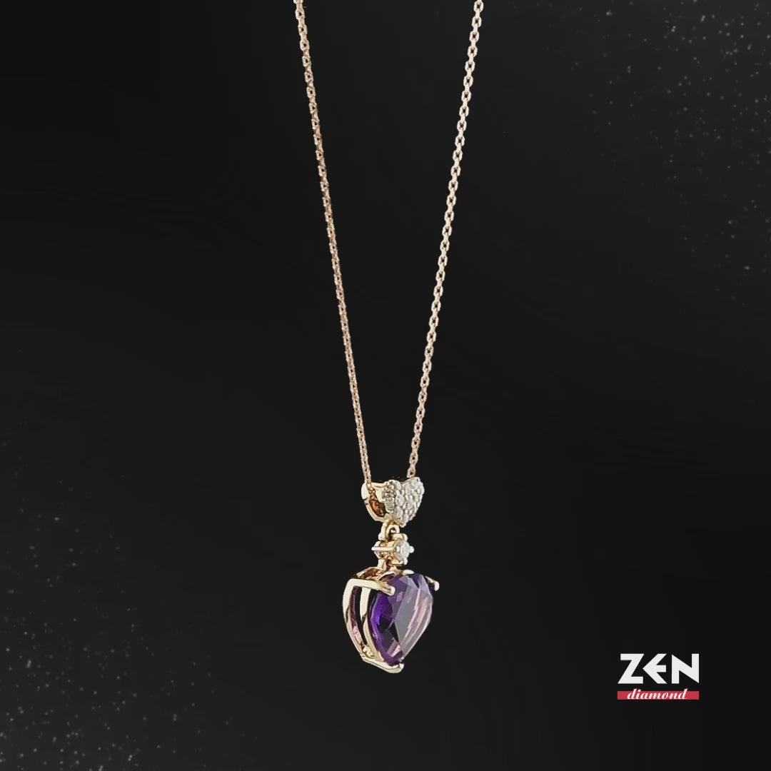 1.59 ct. Amethyst Halskette