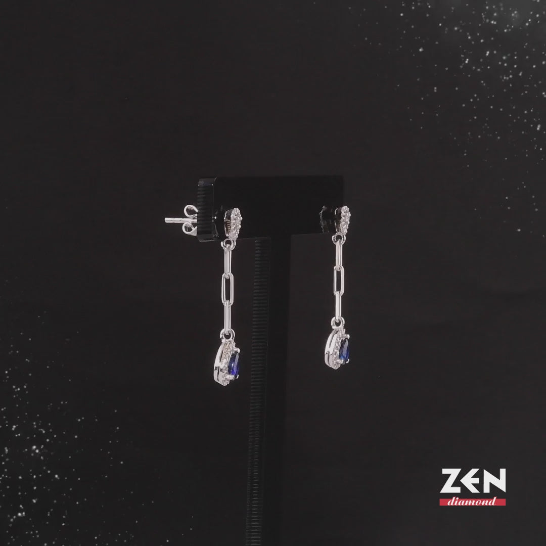 0.69 ct. Sapphire Earrings