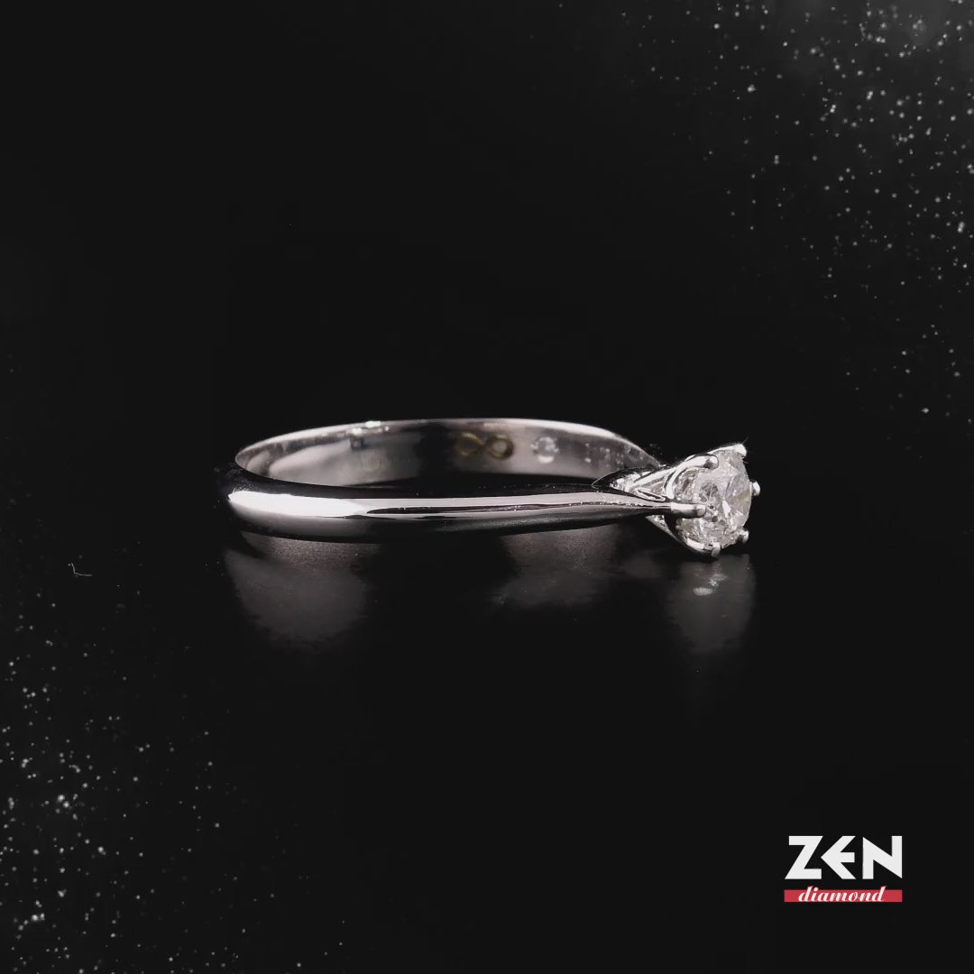 0.31 ct. Solitaire Diamond Engagement Ring