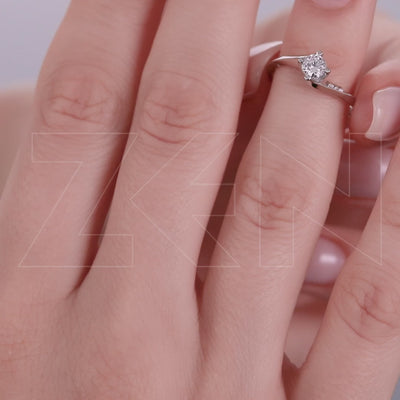 0.21 ct. Moderner Diamant Verlobungsring