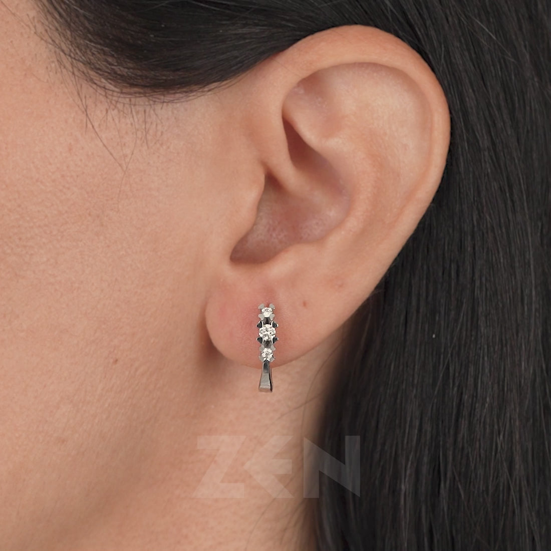 0.26 ct. Tria Diamond Earrings