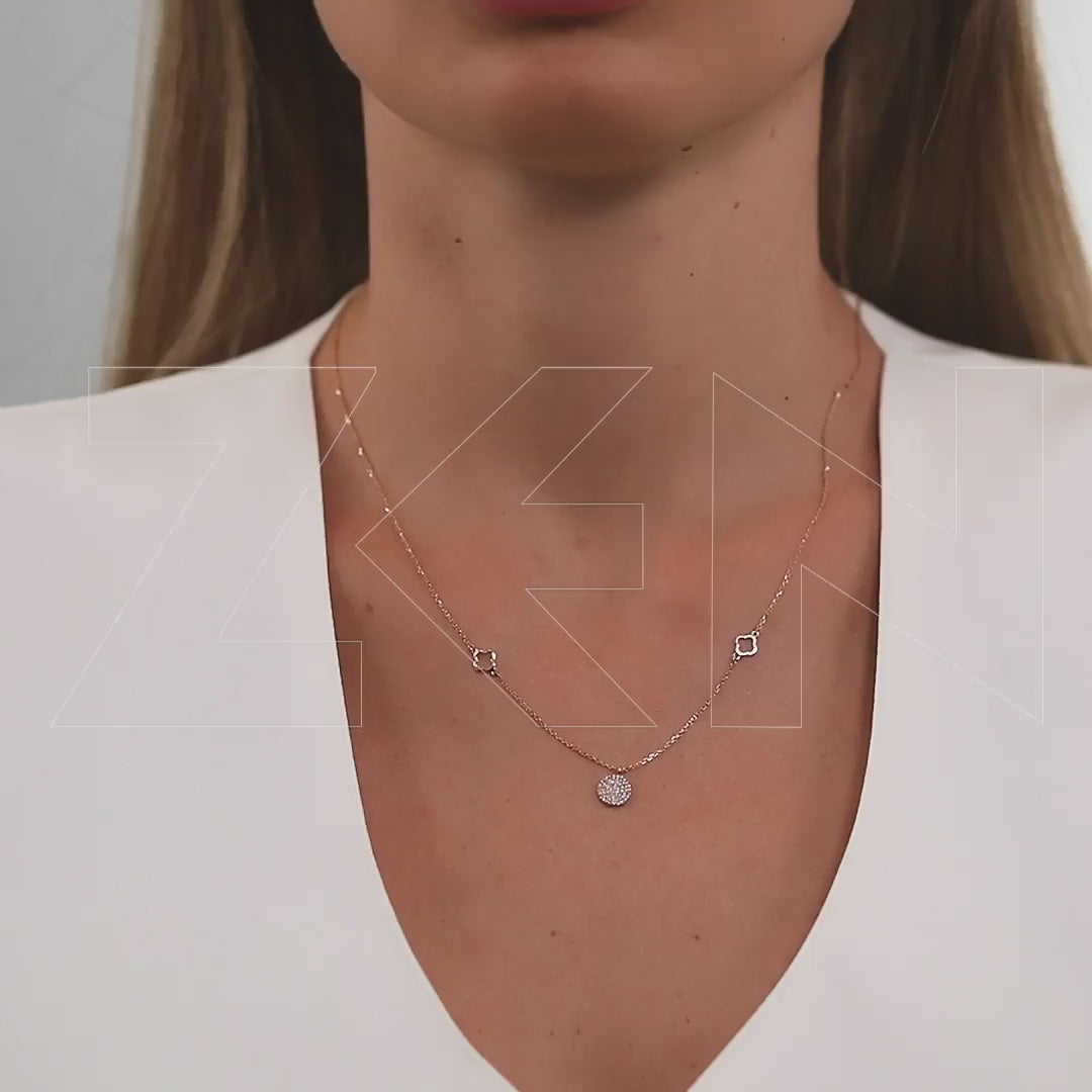 0.12 ct. Design Pendant with Chain