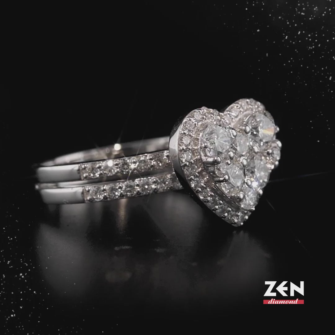 1.50 ct. Herz Diamantring