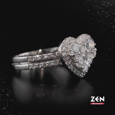 1.50 ct. Herz Diamantring