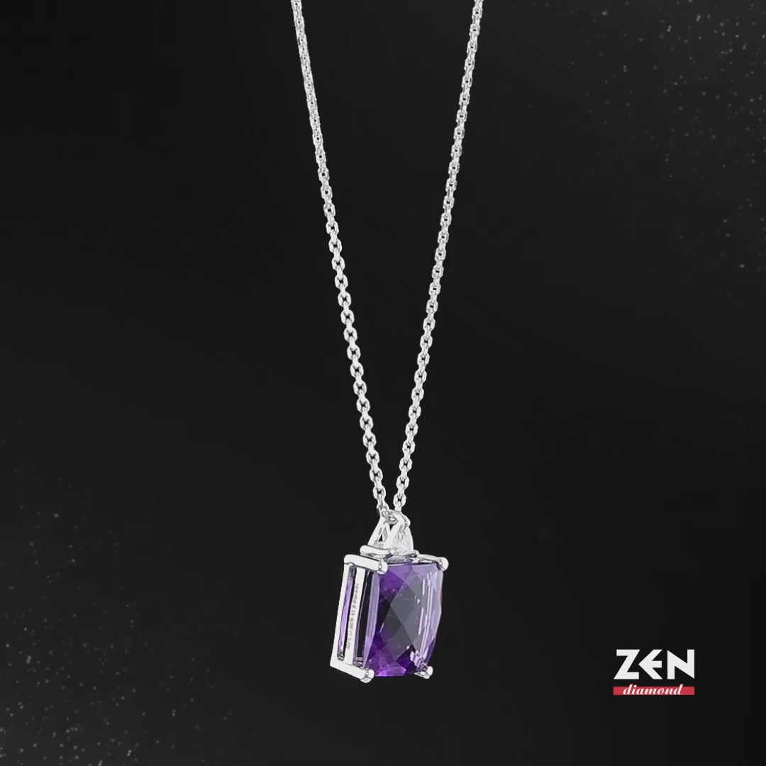 2.66 ct. Amethyst Halskette