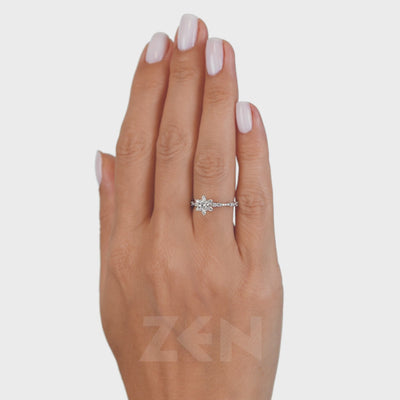 0.75 ct. Moderner Diamant Verlobungsring