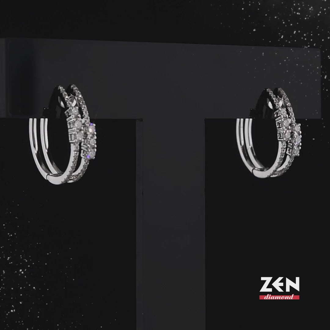 0.62 ct. Creolen Diamant Ohrringe