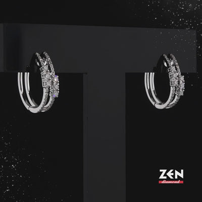 0.62 ct. Creolen Diamant Ohrringe