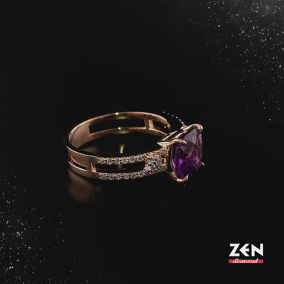 2.01 ct. Amethyst Ring