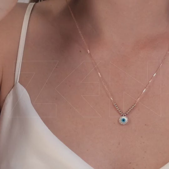 0.08 ct. Eye Diamond Necklace