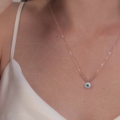 0.08 ct. Eye Diamond Necklace