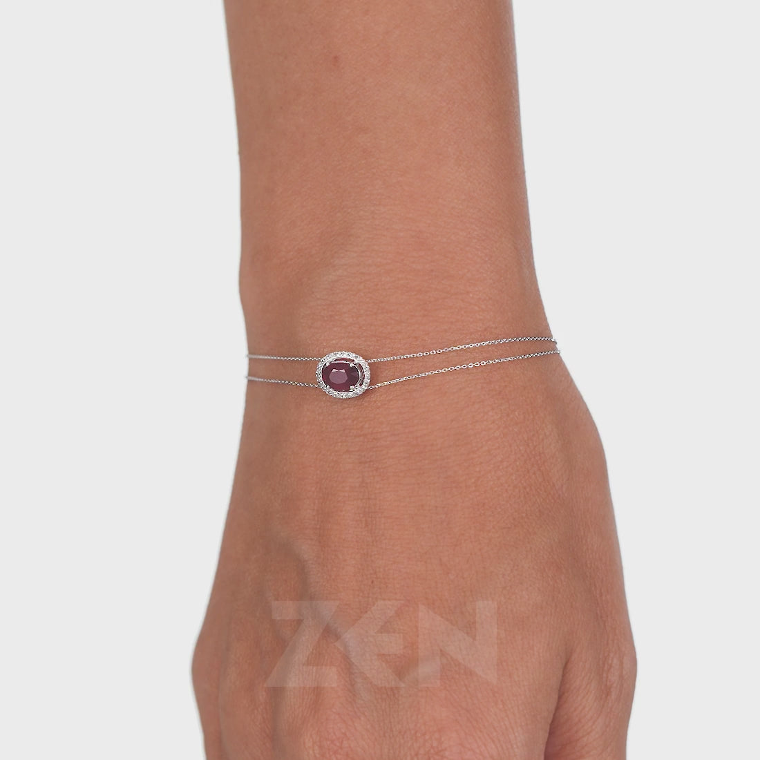 1.04 ct. Rubin Armband