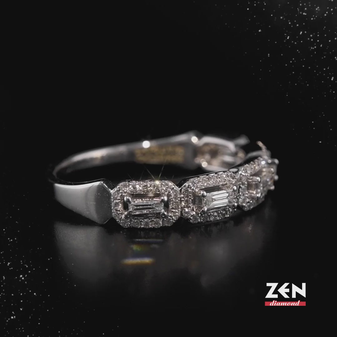 0.32 ct. Baguette Diamond Ring